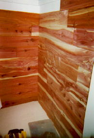 lining the closet in cedar